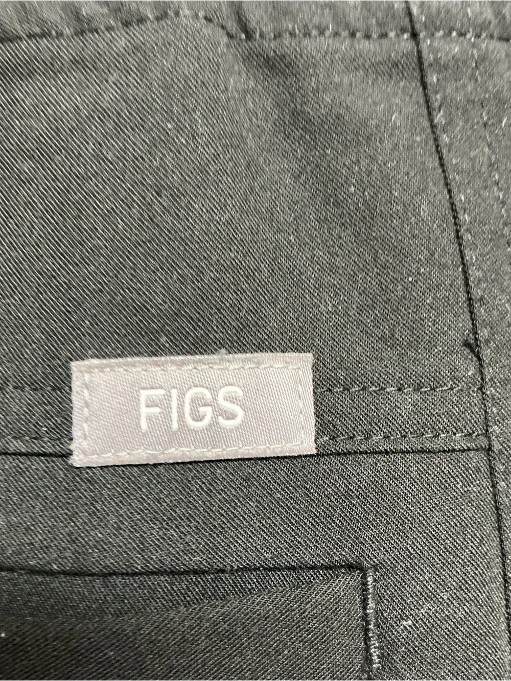 FIGS Men's Sz S Technical Collection Black Axim Straight-Leg Scrub Pant